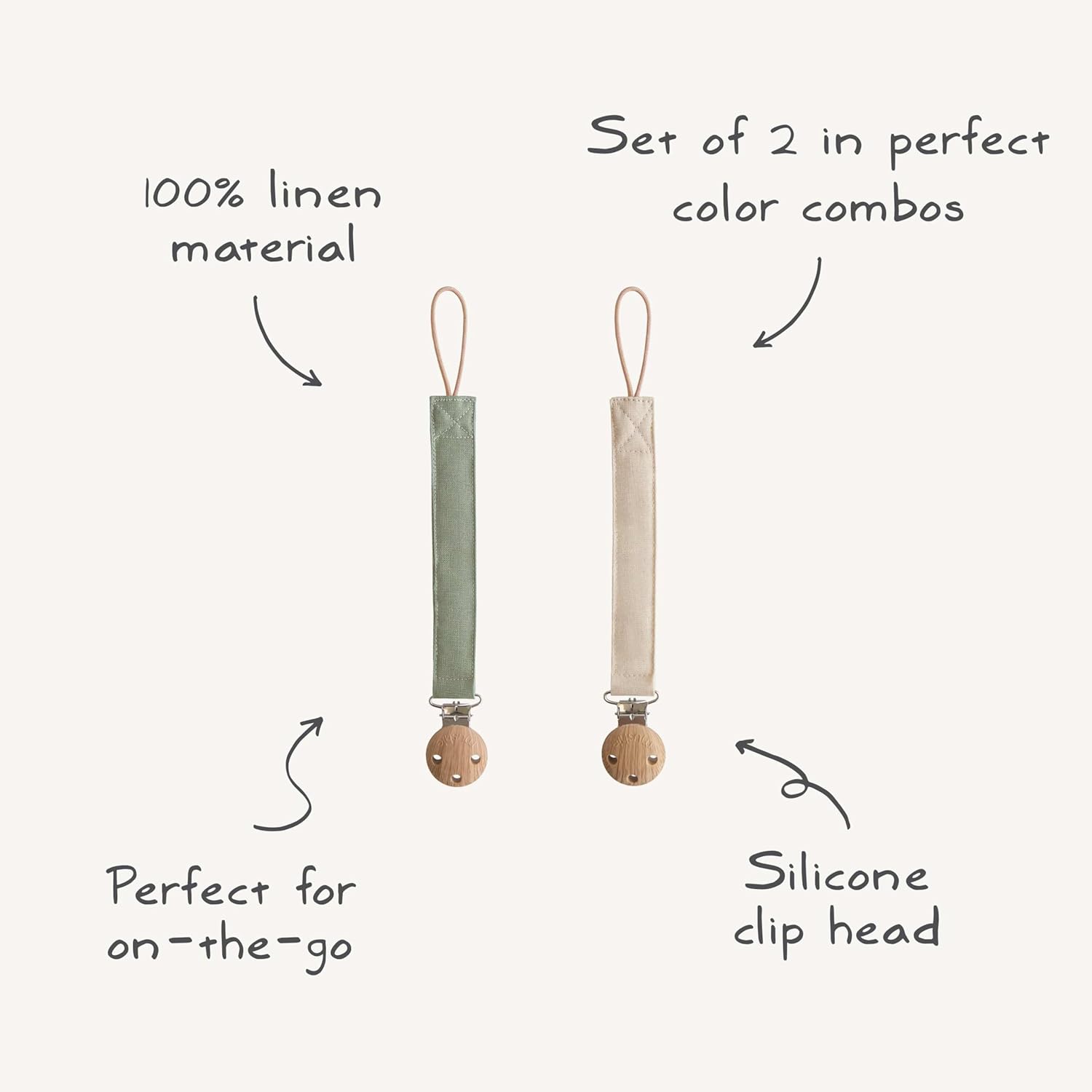 Pacifier clip silicona (pack) - Imagen 5